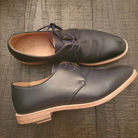 Mr B's navy blue lace dress shoe - Picture 2 of 5